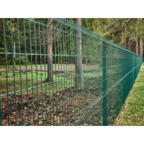 Зелёный забор из 3D сетки для парка от производителя